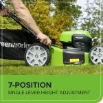 Cordless Lawn Mower 46cm 48V Self-Propelled 55L Bag 2x4Ah Batteries - Image 8