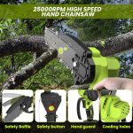 Pole Hedge Trimmer And Chainsaw Set 7.05Ft Extension 2x4.0Ah Battery Black - Image 7