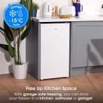Under Counter Freezer 48cm 60L Freestanding White Reversible Door - Image 6