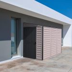 SideMate PLUS 4 x 8 Plastic Garden Shed 2.95 m² with Metal Foundation Kit Dark Grey - Image 2