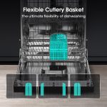 Freestanding Dishwasher 13 Place Settings 60cm Black - Image 6