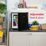 Freestanding Mini Freezer 31L Adjustable Temperature Black Reversible Door - Image 6