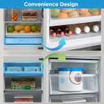 Freestanding Fridge Freezer 273L 60/40 Frost Free Stainless Steel - Image 5