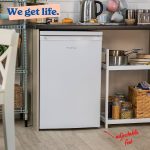 Under Counter Larder Fridge 127L Adjustable Thermostat White Reversible Door - Image 6