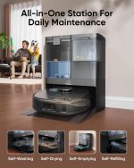 Robot Vacuum With Mop 8000Pa Suction Dual Mops Auto-Lift Black - Image 4