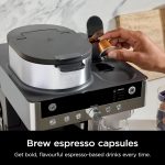 2-in-1 Filter Coffee And Pod Capsule Machine 1.8L Built-in Milk Frother Black - Image 4