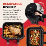 Dual Zone Air Fryer 8.5L 8-in-1 With Sync Cook Black - Image 3