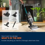 Upright Bagless Vacuum Cleaner 600W 2L HEPA Filter Graphite/Teal - Image 10