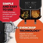 Dual Basket Air Fryer 7.6L 1700W 8 Functions Black - Image 7