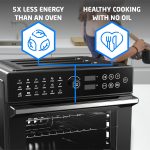 Air Fryer Oven 30L 1800W With Rotisserie 20-In-1 Dual Cook Black - Image 7
