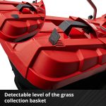 Cordless Lawn Mower 33cm 18V 4.0Ah Brushless Motor Red Black - Image 8