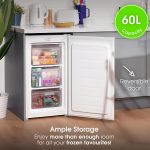 Under Counter Freezer 48cm 60L Freestanding White Reversible Door - Image 7