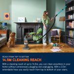 Upright Bagless Vacuum Cleaner 600W 2L HEPA Filter Graphite/Teal - Image 5