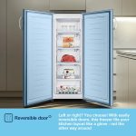 Freestanding Upright Freezer 165L 143Cm 5 Compartments Reversible Door White - Image 8
