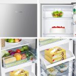 Freestanding Fridge Freezer 252L 50/50 No Frost LED Silver - Image 4