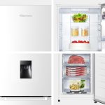 Freestanding Fridge Freezer 256L Frost Free Water Dispenser White - Image 4