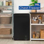 Chest Freezer 99L Freestanding With Adjustable Temperature Black - Image 3