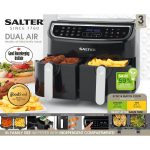 Dual Air Fryer 8.2L 12 Presets Sync & Match Cook Black - Image 3