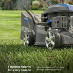Petrol Lawn Mower 40cm 139cc 7 Cutting Heights 25-75mm 40L Grass Bag Black - Image 4