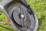 Electric Hover Lawn Mower 1400W 25cm 3 Heights 10m Cable Orange Grey - Image 7