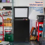 Chest Freezer 99L Freestanding With Adjustable Temperature Black - Image 5