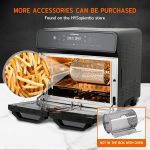 Dual Zone Air Fryer Oven 22L 2400W 10-in-1 Digital Touch Stainless Steel - Image 9