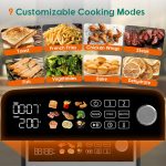 Freestanding Double Stack Airfryer 10L 2400W 9 Functions Black - Image 7