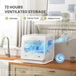 Table Top Dishwasher 6 Programs 5L Tank 72H Storage White - Image 7