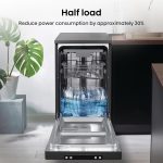 Freestanding Dishwasher 10 Place Settings 60cm Black - Image 4