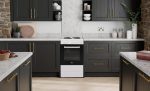 Freestanding Electric Cooker 62L 4 Solid Plate Hobs White - Image 2