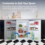Under Counter Larder Fridge 131L 55cm Reversible Door White - Image 8