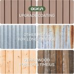 Metal Garden Storage Shed 6 X 4 Ft Brown Alloy Steel Lockable Doors - Image 2