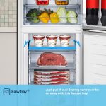 Freestanding Fridge Freezer 256L Frost Free Water Dispenser White - Image 6