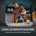 Cordless Handheld Vacuum Cleaner 22V 20-Minute Runtime Grey/Green/Black - Image 6