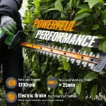 Cordless Hedge Trimmer 510mm 1200RPM 18mm Pruning Capacity Green - Image 4