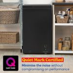 Chest Freezer 99L Freestanding With Adjustable Temperature Black - Image 4