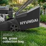 Petrol Lawn Mower 40cm 139cc 7 Cutting Heights 25-75mm 40L Grass Bag Black - Image 3