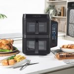 Double Stack Air Fryer 9L 2400W 12 Functions Black - Image 8