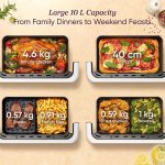TwinFry Dual Air Fryer 10L Flexible Capacity Dual Blaze - Image 5