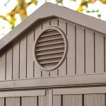 Resin Garden Storage Shed 8 X 6 Ft Brown Double Doors Lockable - Image 5