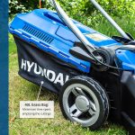 Electric Lawn Mower 38cm 1600W 40L Bag 5 Cutting Heights Blue - Image 7