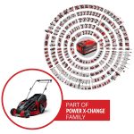 Cordless Lawn Mower 43cm 63L Grass Box 6 Heights Mulching 36V 2 Batteries 2 Chargers - Image 2