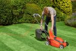 Corded Electric Lawn Mower 1600W 38cm 45L 5 Heights Orange Grey - Image 5