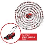 Cordless Lawn Mower 30cm 18V Brushless Motor Red Black - Image 2