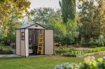 Garden Storage Shed 6 X 5 Ft Beige Resin Double Doors - Image 3