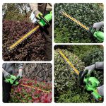 Cordless Hedge Trimmer 510mm 1200RPM 18mm Pruning Capacity Green - Image 9