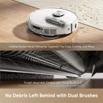 Robot Vacuum And Mop 19,000Pa Suction Obstacle Avoidance White - Image 3