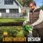 Cordless Hedge Trimmer 510mm 1200RPM 18mm Pruning Capacity Green - Image 7