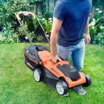 Cordless Lawn Mower 34cm 24V 2x4.0Ah Batteries Rear Roller - Image 5