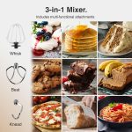 Stand Mixer 4.5L 1000W 8 Speeds With Pulse Function Black - Image 3